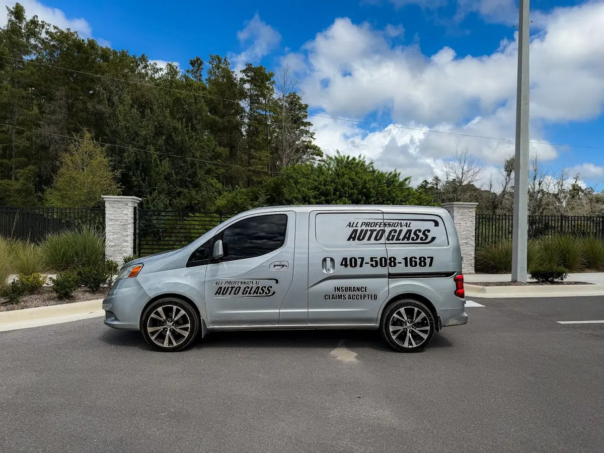 All Professional Auto Glass mobile service van in Central Florida